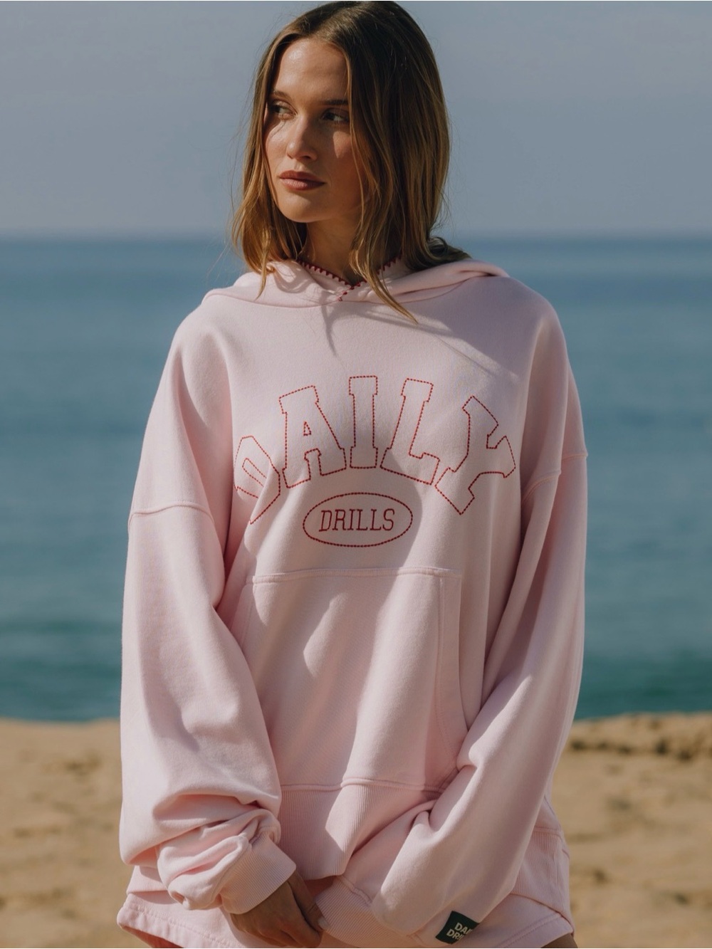 NWT (SOLD OUT) Daily Drills Oversized Daily Hoodie - Cupid + Heart Stitch